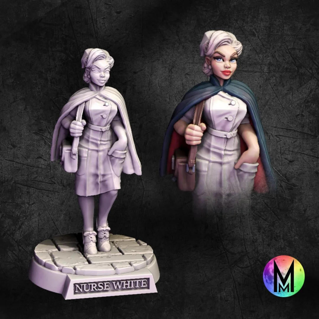 Moonlight Minis Nurse White (Based)
